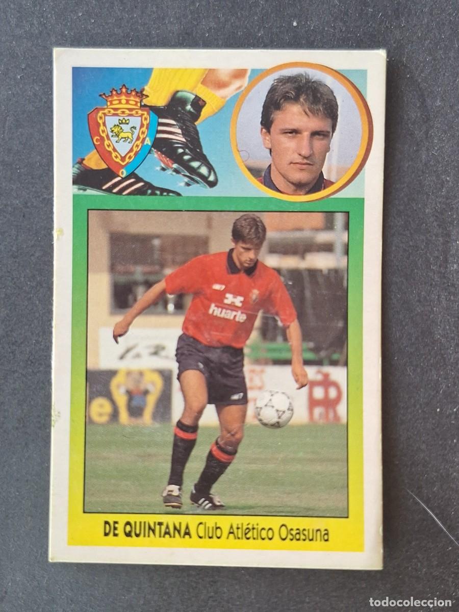 Cromos de f&uacute;tbol: L2 DE QUINTANA C. A. OSASUNA FICHAJE 36 LIGA ESTE 1993 1994 93 94 CARTON DESPEGADO