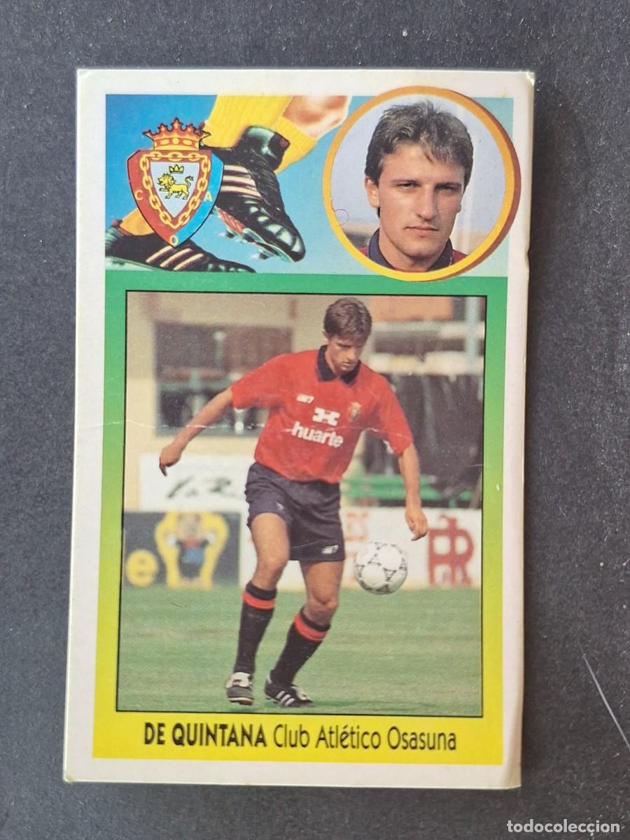 Cromos de f&uacute;tbol: L2 DE QUINTANA C. A. OSASUNA FICHAJE 36 LIGA ESTE 1993 1994 93 94 CARTON DESPEGADO