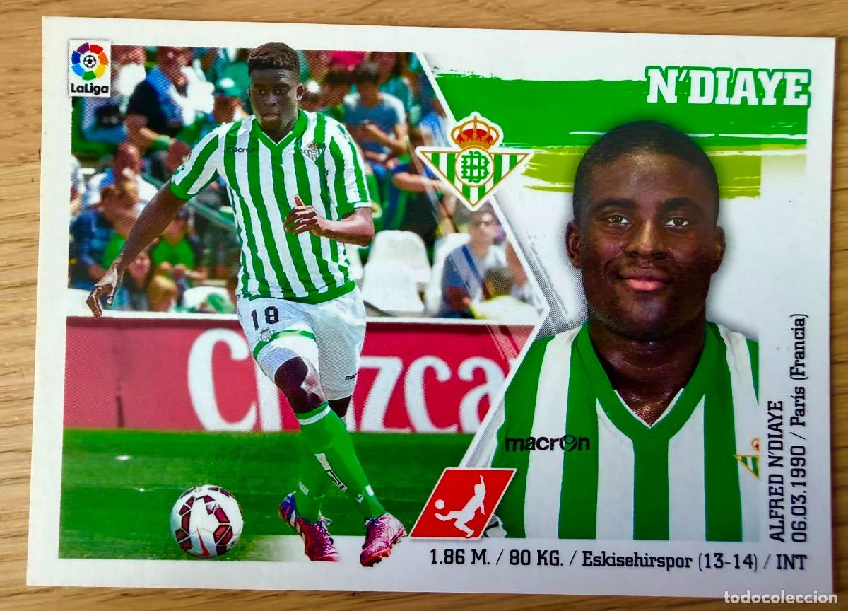 Cartes &agrave; collectionner de Football: 11 N&acute;DIAYE REAL BETIS 15 16 2015 2016 LIGA BBVA EDICIONES ESTE SIN PEGAR STICKER CROMOS