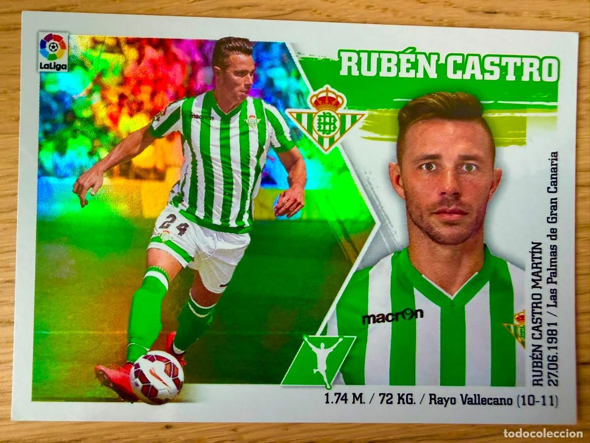 Cromos de Futebol: 20 RUBEN CASTRO REAL BETIS 15 16 2015 2016 LIGA BBVA EDICIONES ESTE SIN PEGAR STICKER CROMOS