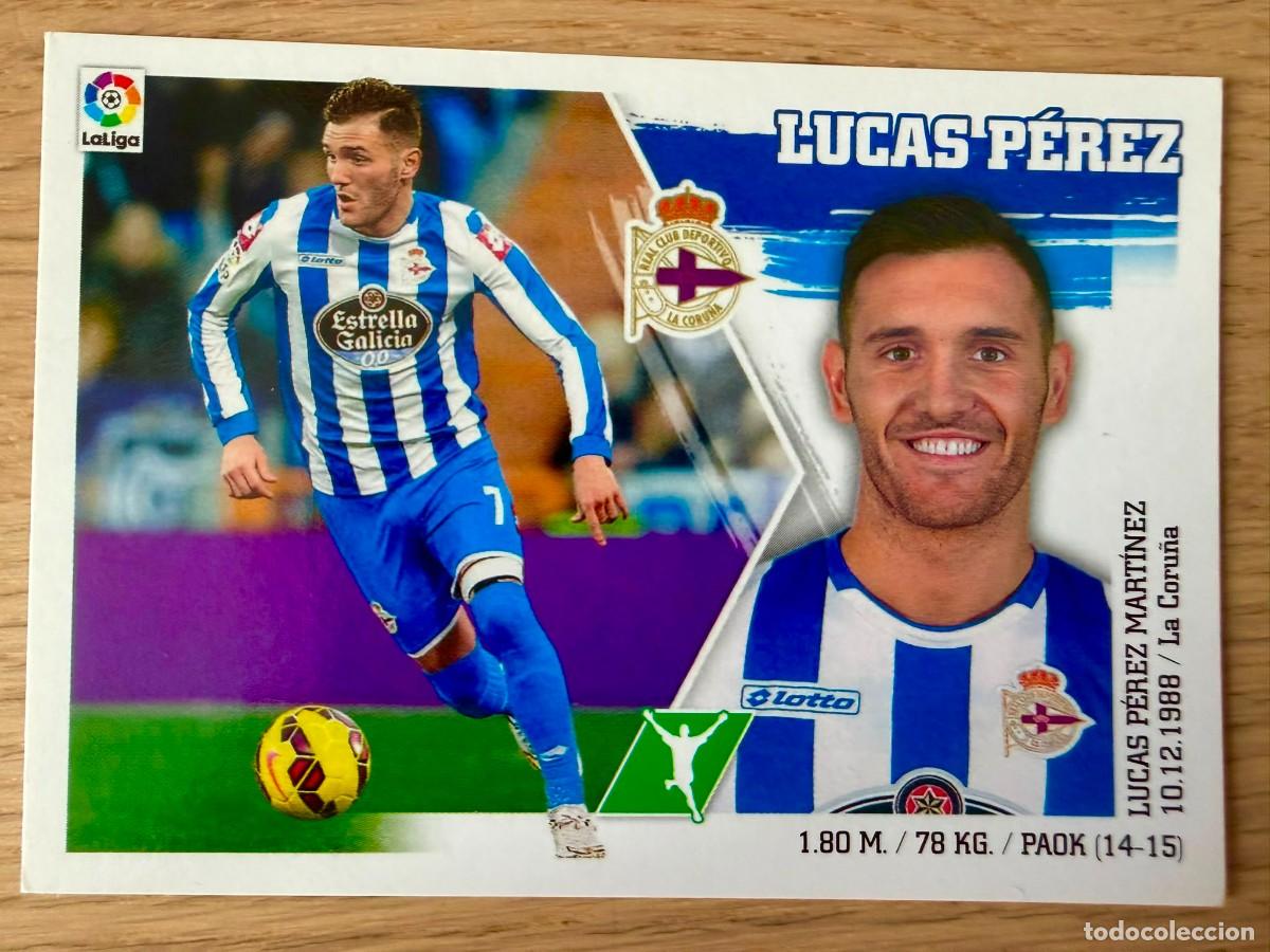 Cromos de f&uacute;tbol: 19 LUCAS PEREZ DEPORTIVO CORU&Ntilde;A 15 16 2015 2016 LIGA BBVA EDICIONES ESTE SIN PEGAR STICKER CROMOS