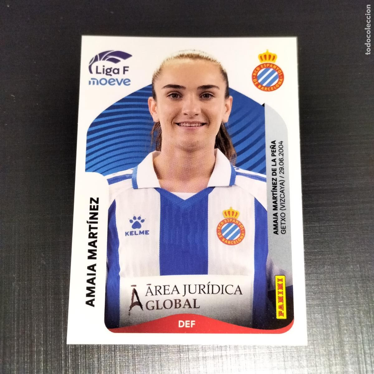 Figurine di Calcio: 188 AMAIA MARTINEZ RCD ESPANYOL CROMOS LIGA F MOEVE FEMENINA PANINI 2025 2026 25 26