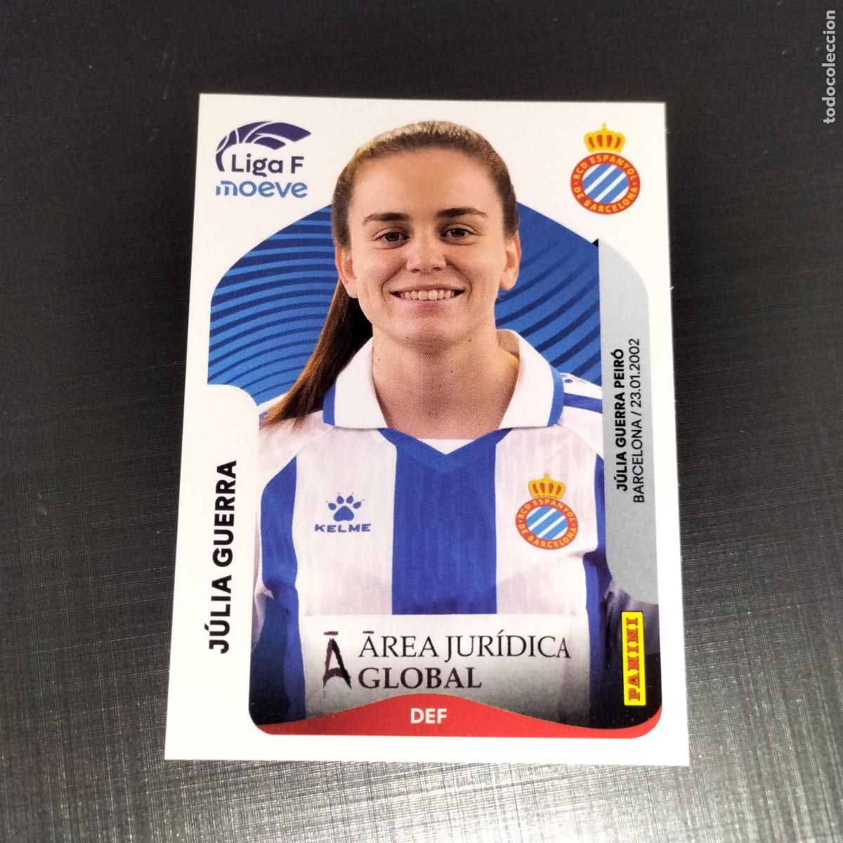 Figurine di Calcio: 191 JULIA GUERRA RCD ESPANYOL CROMOS LIGA F MOEVE FEMENINA PANINI 2025 2026 25 26