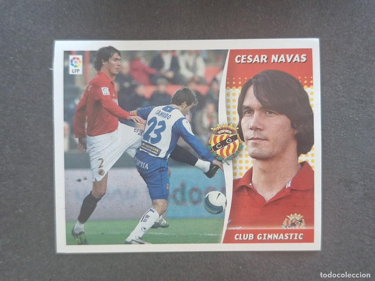 Figurine di Calcio: L7 CESAR NAVAS NASTIC DE TARRAGONA MERCADO INVIERNO LIGA ESTE 2006 2007 06 07 NUNCA PEGADO SIN PEGAR