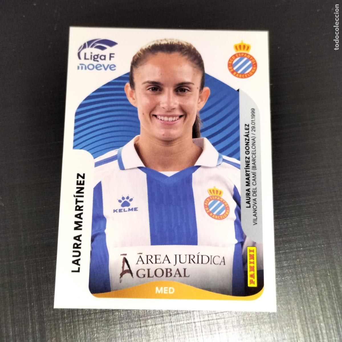 Cromos de f&uacute;tbol: 196 LAURA MARTINEZ RCD ESPANYOL CROMOS LIGA F MOEVE FEMENINA PANINI 2025 2026 25 26