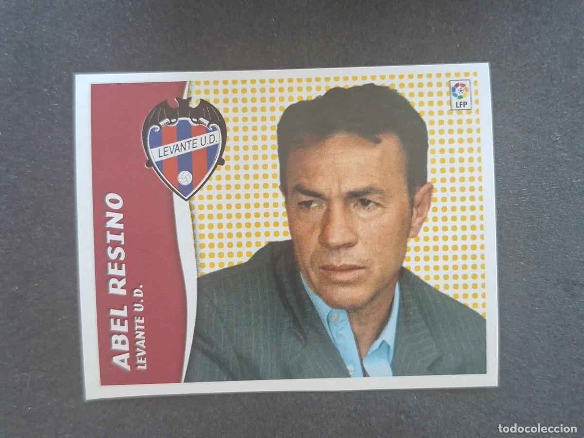 Cromos de f&uacute;tbol: L7 ABEL RESINO ENTRENADOR LEVANTE U. D. MERCADO INVIERNO LIGA ESTE 2006 2007 NUNCA PEGADO SIN PEGAR
