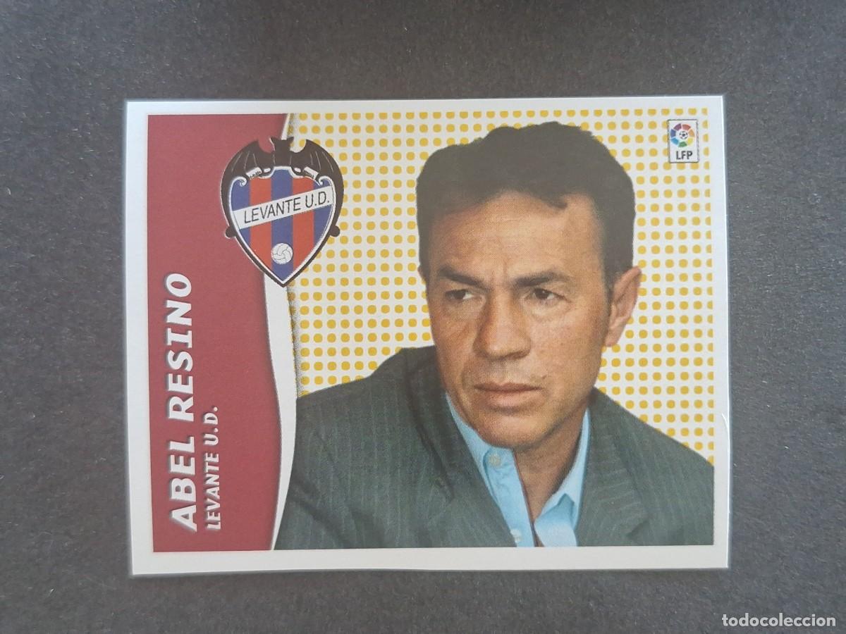 Cromos de f&uacute;tbol: L7 ABEL RESINO ENTRENADOR LEVANTE U. D. MERCADO INVIERNO LIGA ESTE 2006 2007 NUNCA PEGADO SIN PEGAR