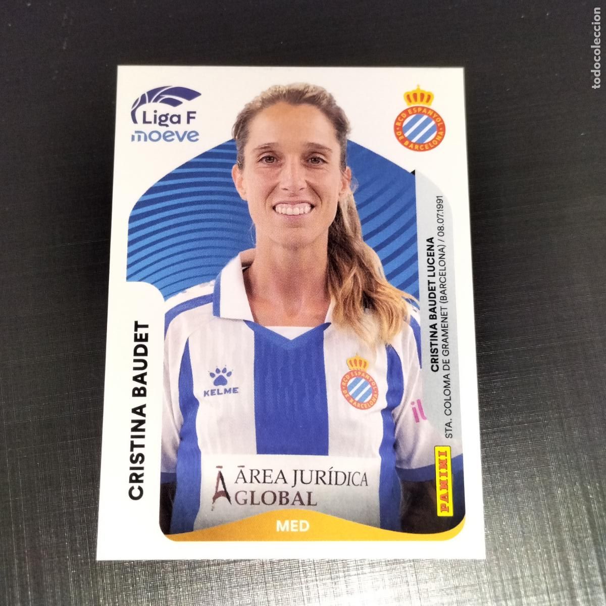 Cromos de f&uacute;tbol: 197 A CRISTINA BAUDET RCD ESPANYOL CROMOS LIGA F MOEVE FEMENINA PANINI 2025 2026 25 26