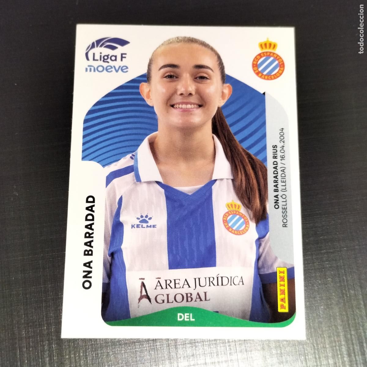 Cromos de f&uacute;tbol: 199 ONA BARADAD RCD ESPANYOL CROMOS LIGA F MOEVE FEMENINA PANINI 2025 2026 25 26