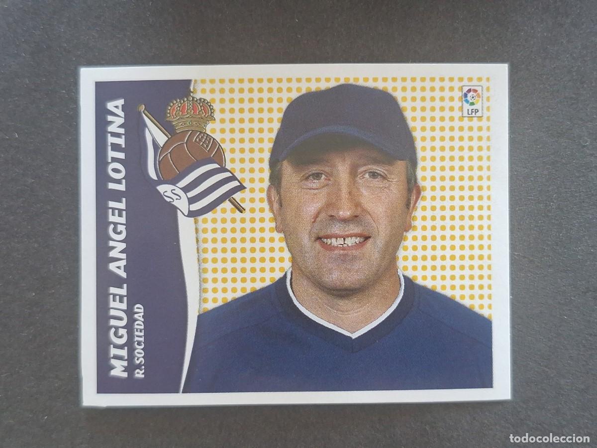 Cromos de f&uacute;tbol: L7 M. A. LOTINA ENTRENADOR REAL SOCIEDAD MERCADO INVIERNO LIGA ESTE 2006 2007 NUNCA PEGADO SIN PEGAR