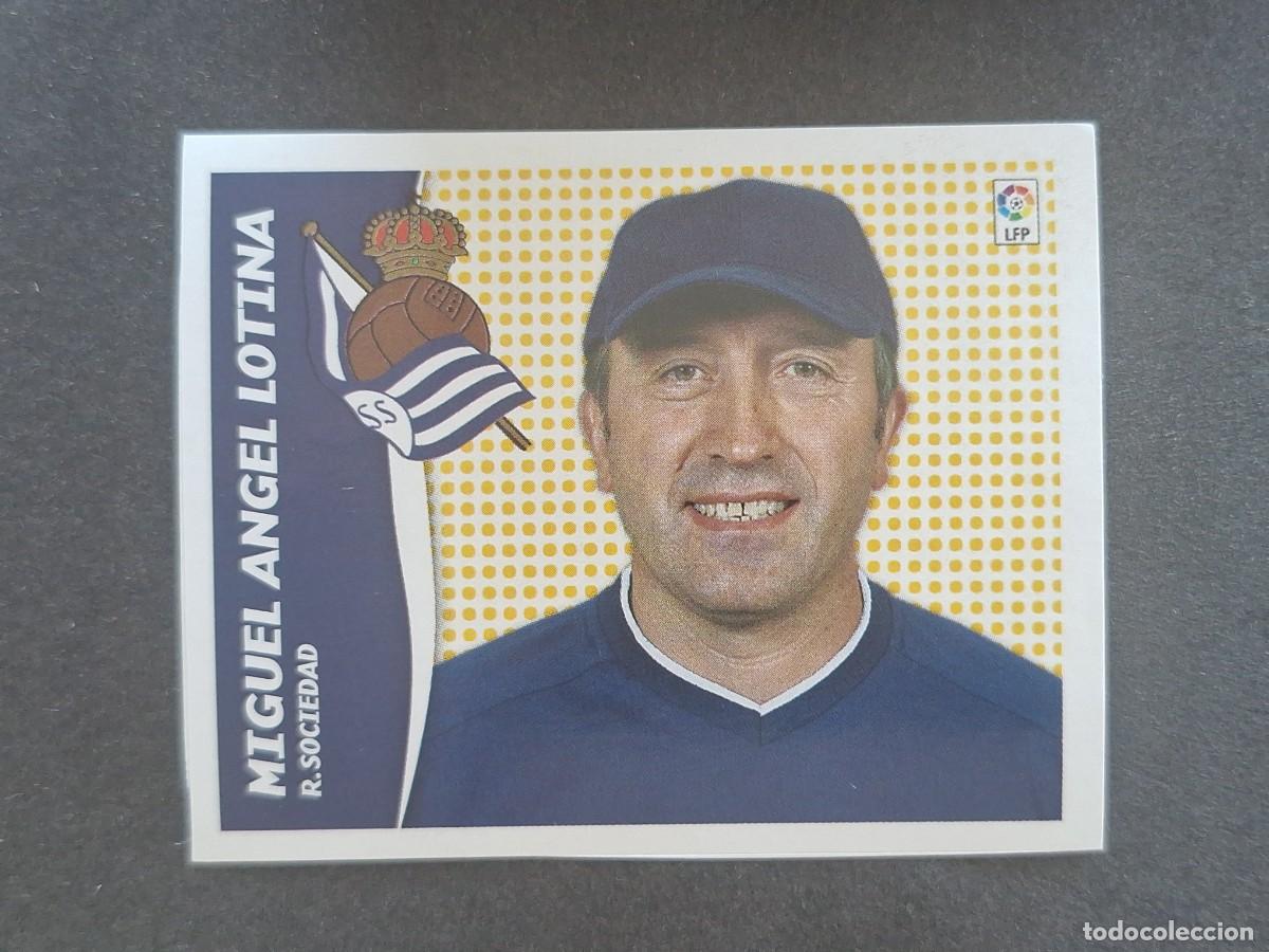 Cromos de f&uacute;tbol: L7 M. A. LOTINA ENTRENADOR REAL SOCIEDAD MERCADO INVIERNO LIGA ESTE 2006 2007 NUNCA PEGADO SIN PEGAR