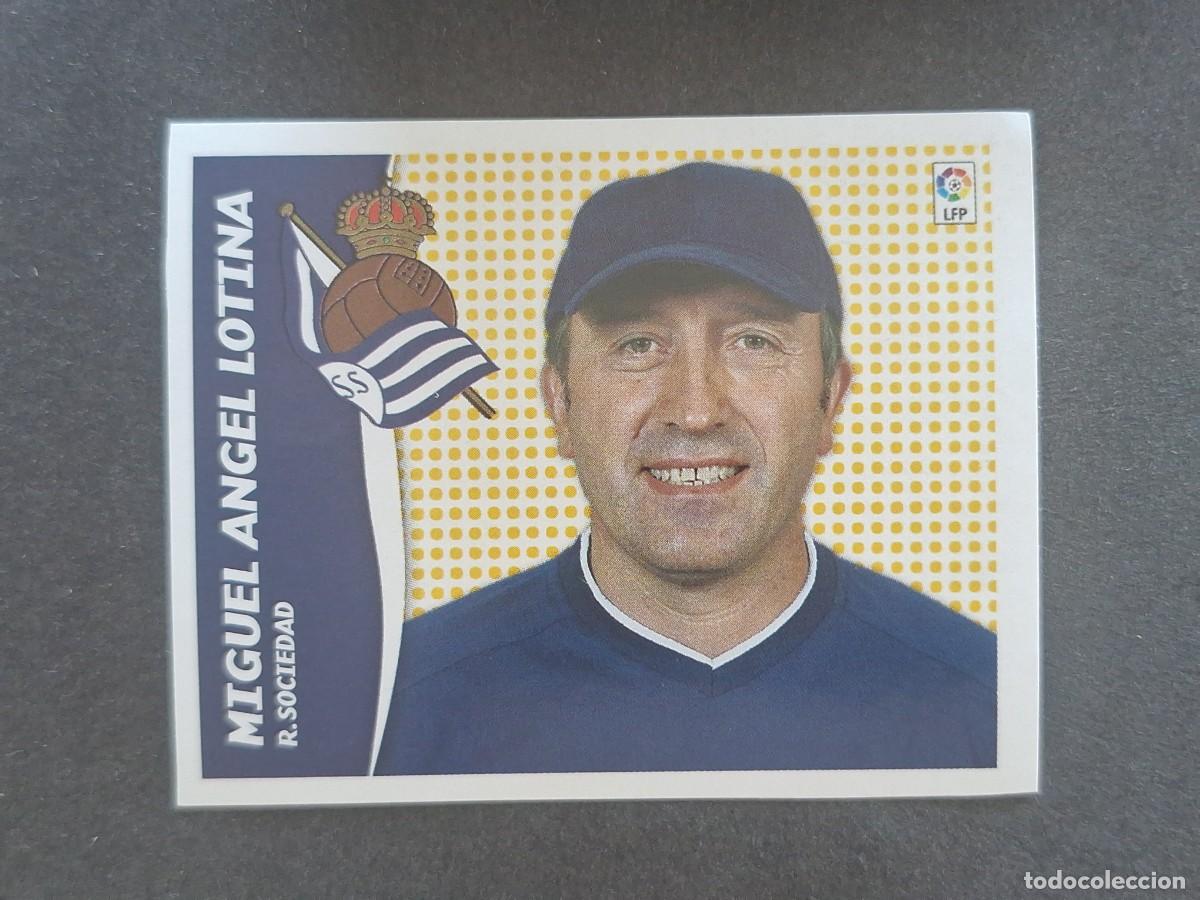 Cromos de f&uacute;tbol: L7 M. A. LOTINA ENTRENADOR REAL SOCIEDAD MERCADO INVIERNO LIGA ESTE 2006 2007 NUNCA PEGADO SIN PEGAR