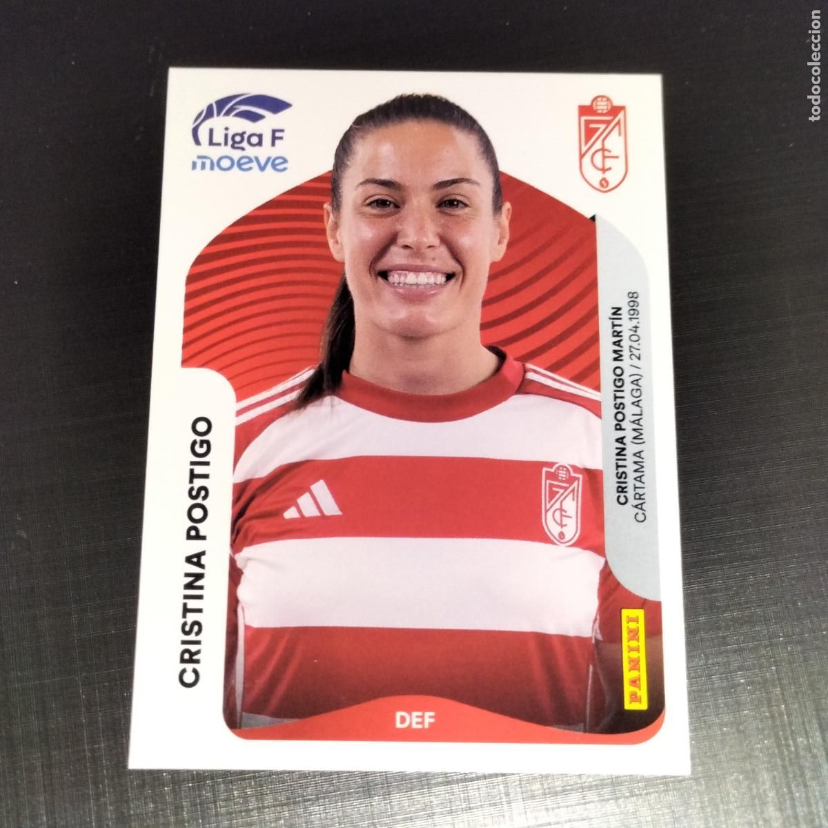 Football Stickers: 207 CRISTINA POSTIGO GRANADA CROMOS LIGA F MOEVE FEMENINA PANINI 2025 2026 25 26