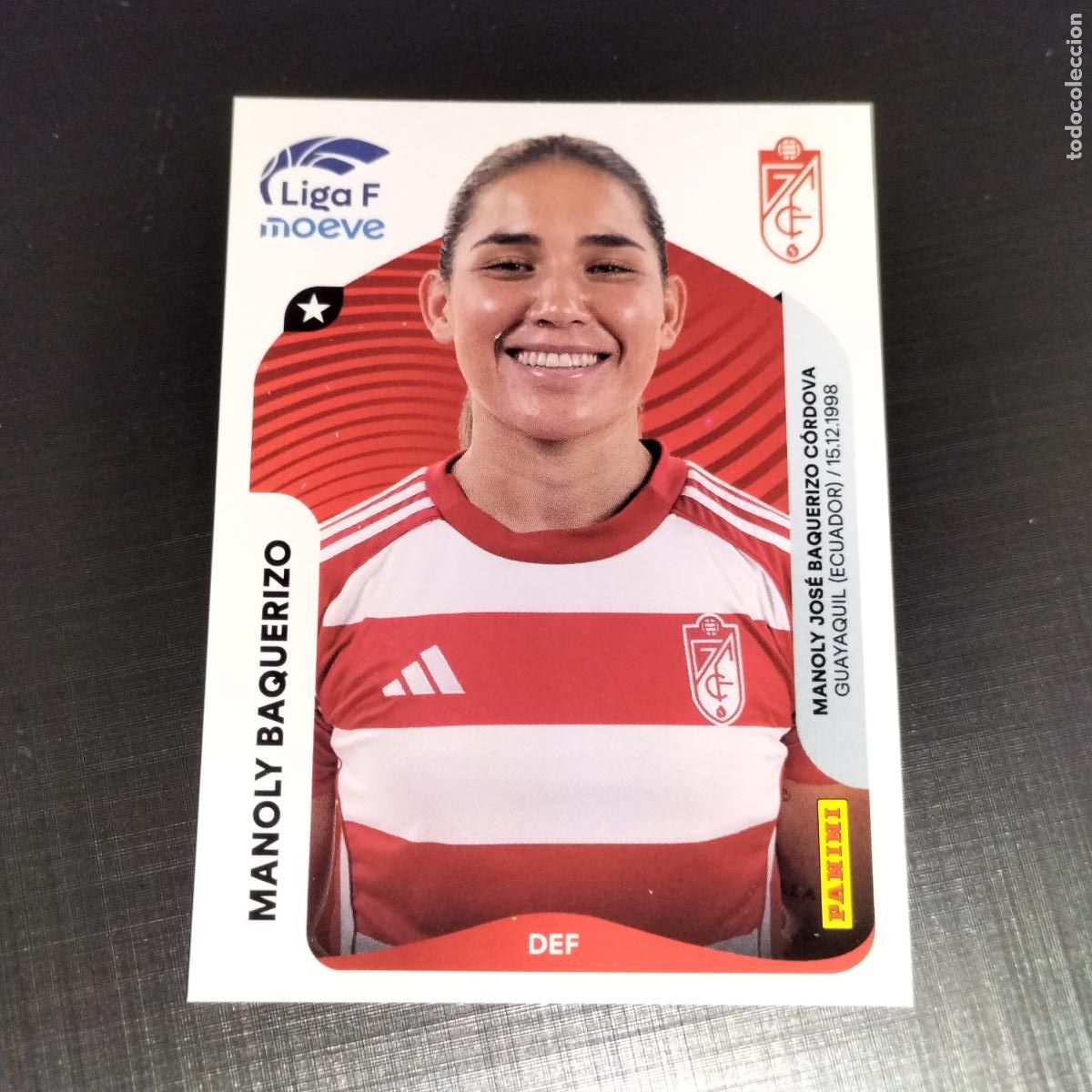 Football Stickers: 211 MANOLY BAQUERIZO GRANADA CROMOS LIGA F MOEVE FEMENINA PANINI 2025 2026 25 26