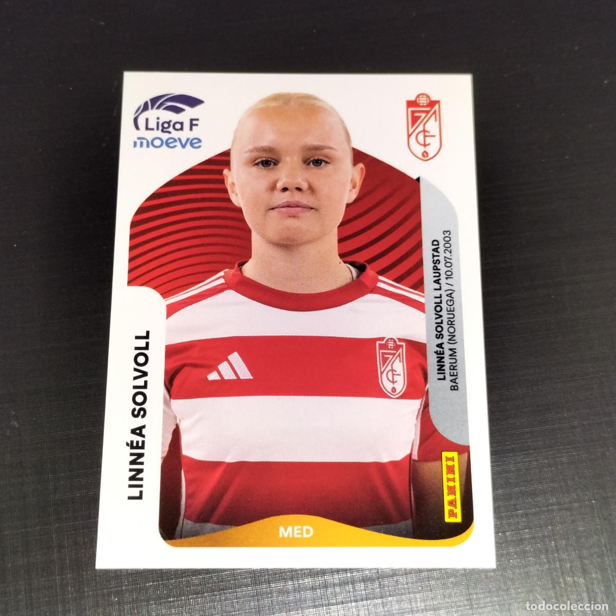 Cartes &agrave; collectionner de Football: 215 LINNEA SOLVOLL GRANADA CROMOS LIGA F MOEVE FEMENINA PANINI 2025 2026 25 26
