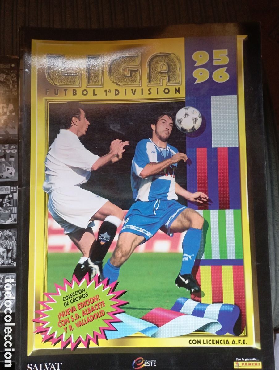 Cromos de f&uacute;tbol: &Aacute;lbum facsimil Ed Este. Cromos inolvidables Ed Salvat temporada 1995/96