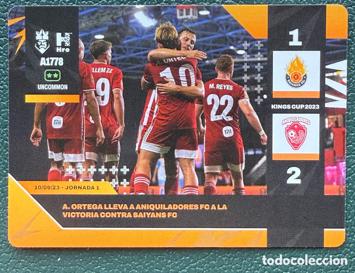 Cartes &agrave; collectionner de Football: A1778 ALEJANDRO ORTEGA ANIQUILADORES FC MOMENTOS CLAVE FICHA ALBUM KINGS LEAGUE INFOJOBS 2024 KOLEX