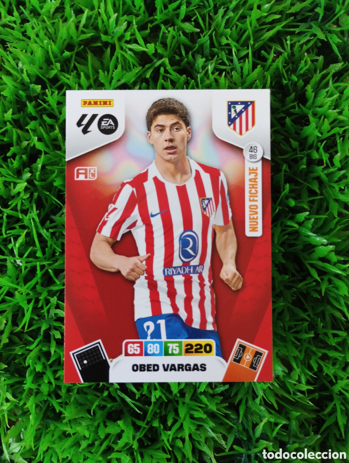 Cromos de f&uacute;tbol: Vargas Atletico De Madrid FICHAJE Adrenalyn 25-26 # 46 BIS
