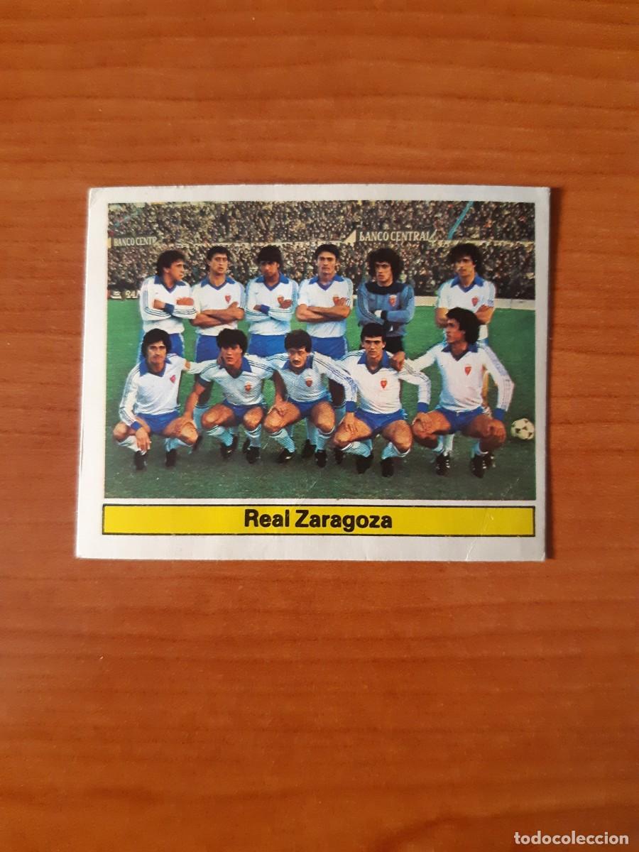 Cromos de f&uacute;tbol: Alineaci&oacute;n Real Zaragoza Liga 81-82 ESTE. Nunca pegado, sin pegar