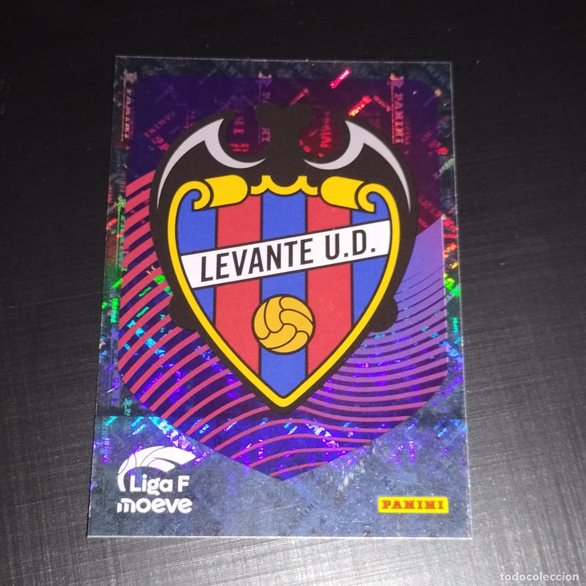 Cromos de f&uacute;tbol: 222 ESCUDO LOGO LEVANTE CROMOS LIGA F MOEVE FEMENINA PANINI 2025 2026 25 26