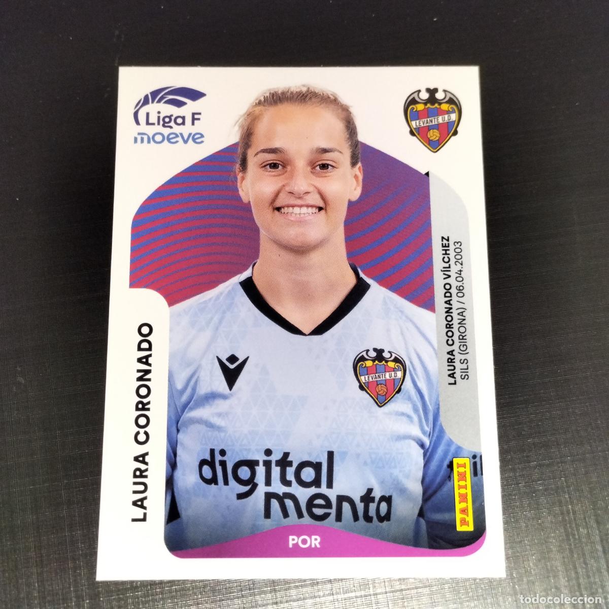 Cromos de f&uacute;tbol: 224 LAURA CORONADO LEVANTE CROMOS LIGA F MOEVE FEMENINA PANINI 2025 2026 25 26