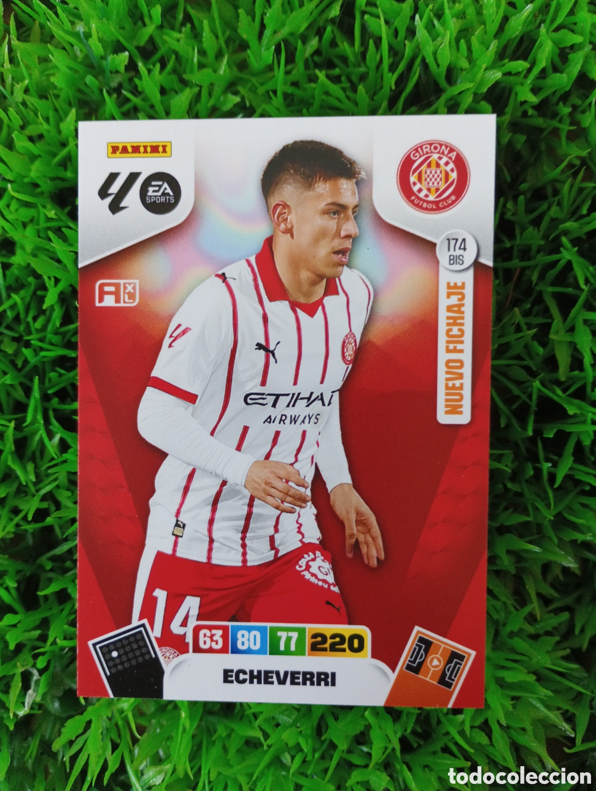 Figurine di Calcio: Echeverri Girona FICHAJE Adrenalyn 25-26 # 174 BIS