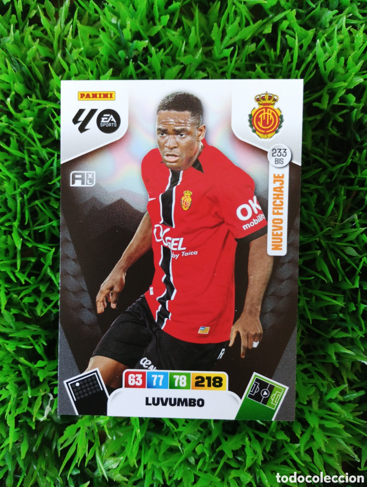 Figurine di Calcio: Luvumbo Mallorca FICHAJE Adrenalyn 25-26 # 233 BIS