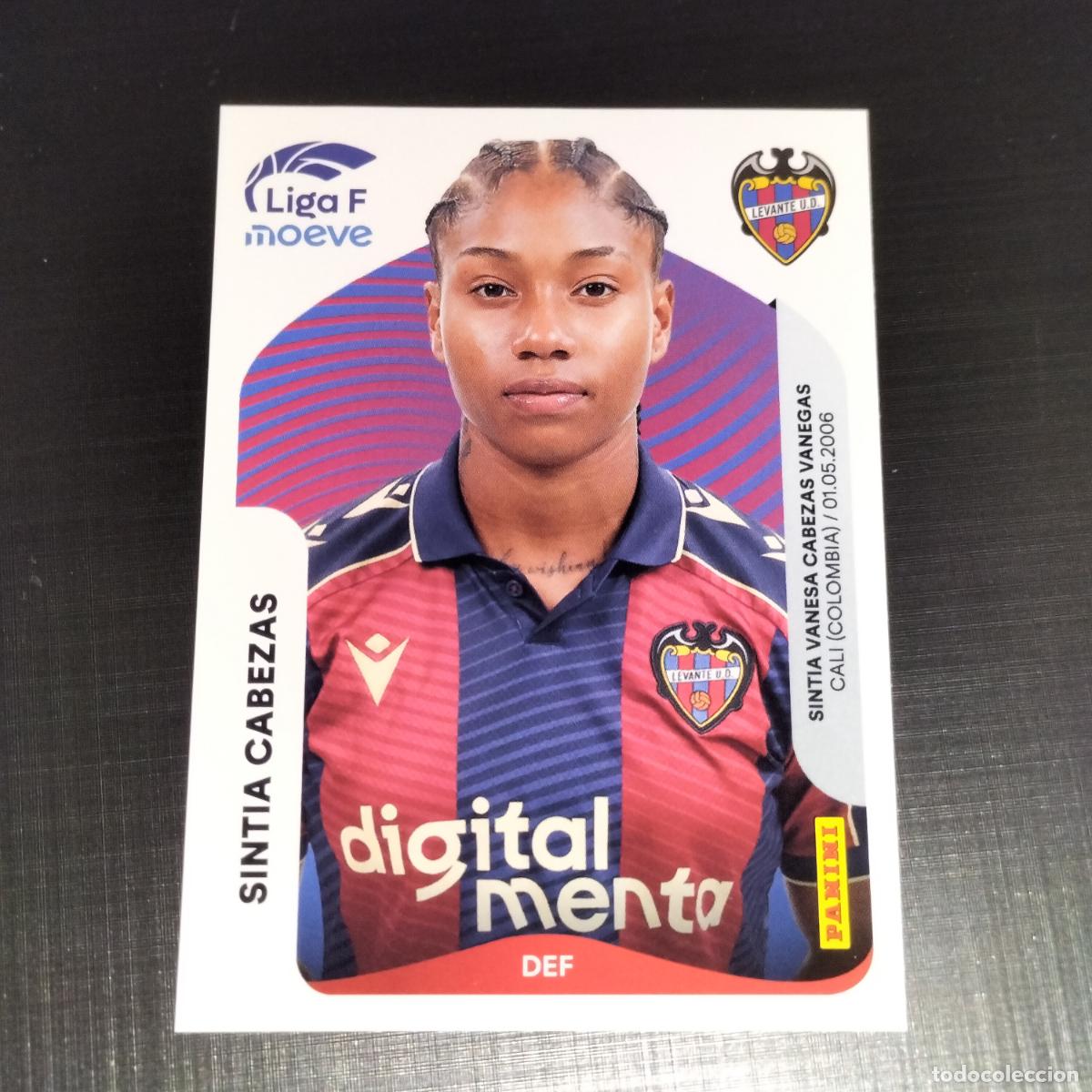 Cromos de f&uacute;tbol: 227 SINTIA CABEZAS LEVANTE CROMOS LIGA F MOEVE FEMENINA PANINI 2025 2026 25 26