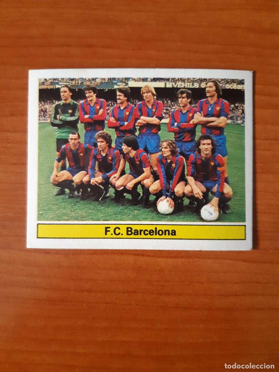 Cromos de f&uacute;tbol: Alineaci&oacute;n FC Barcelona Liga 81-82 ESTE. Nunca pegado, sin pegar