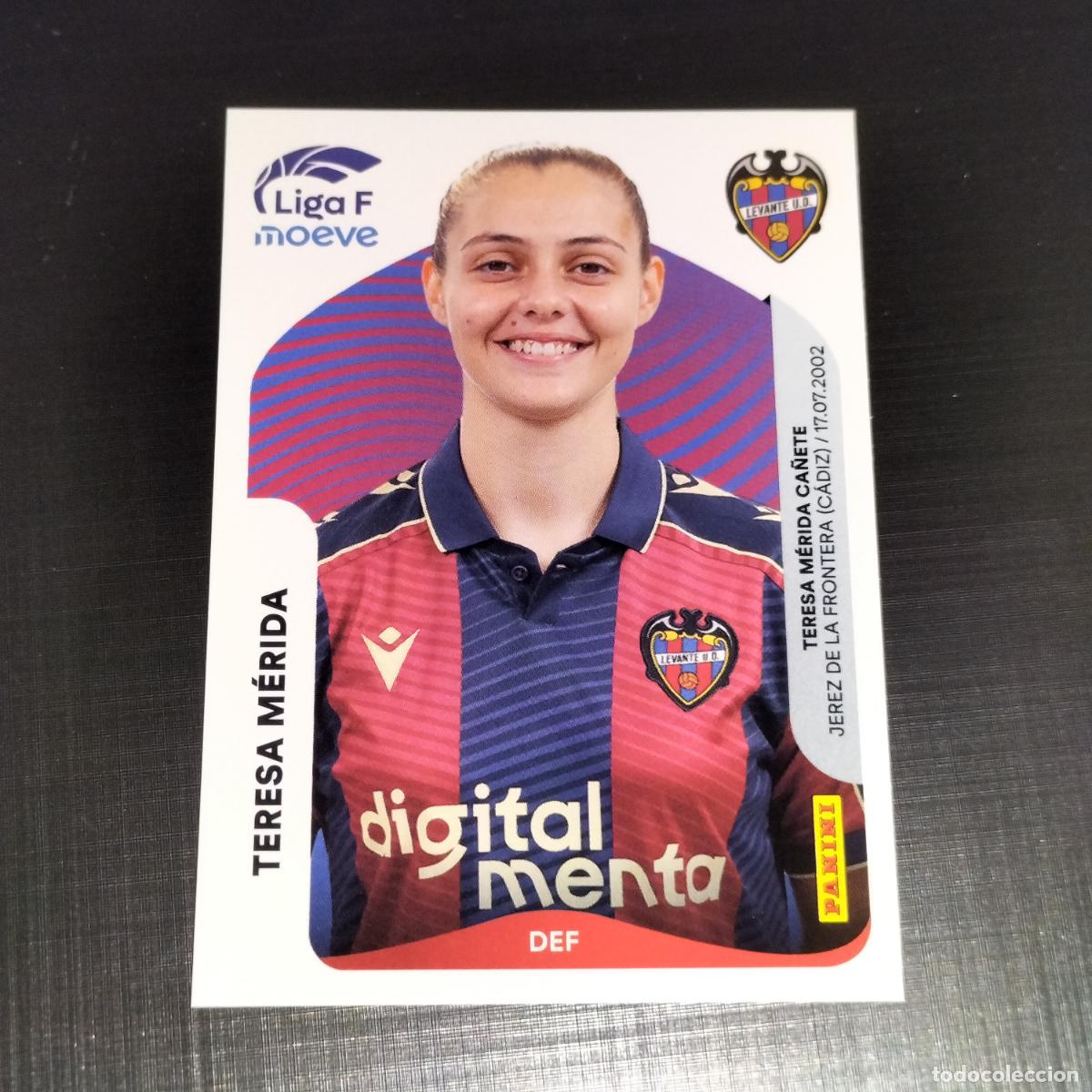 Cromos de f&uacute;tbol: 230 TERESA MERIDA LEVANTE CROMOS LIGA F MOEVE FEMENINA PANINI 2025 2026 25 26