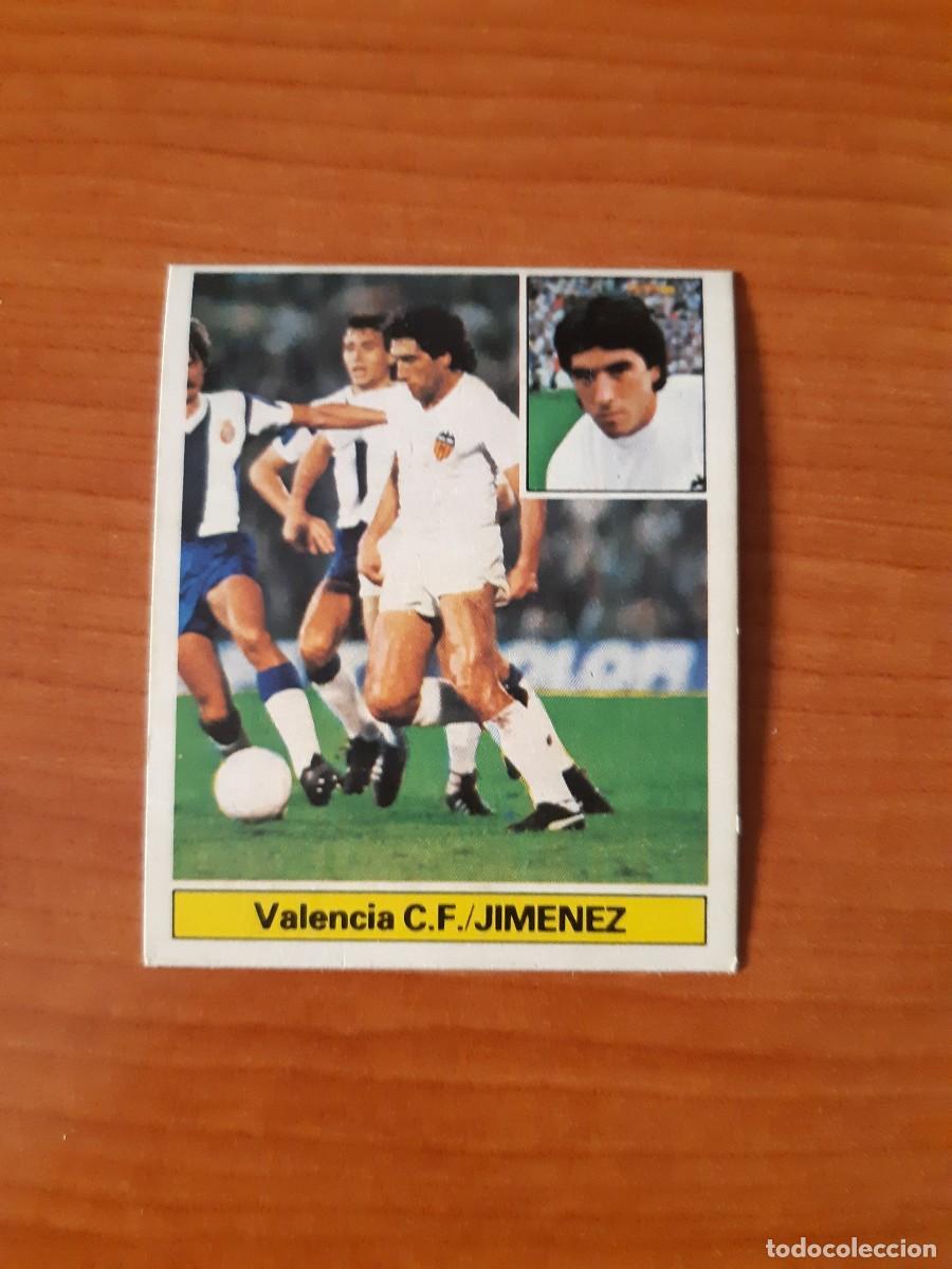 Cromos de f&uacute;tbol: Jim&eacute;nez (Valencia) Liga 81-82 ESTE. Nunca pegado, sin pegar