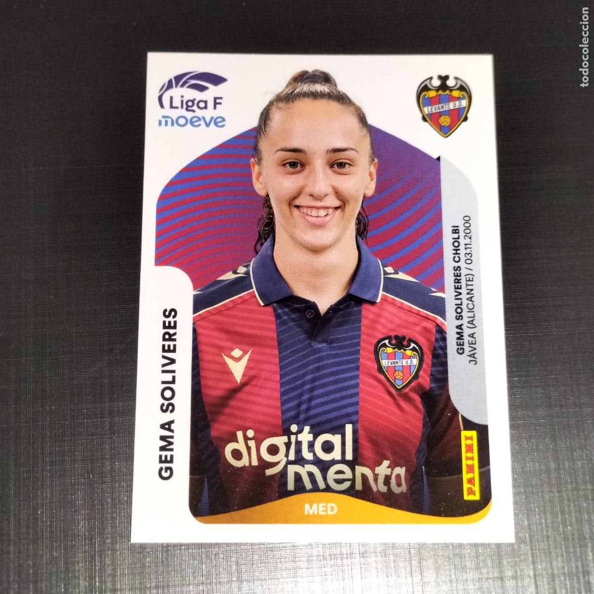 Cromos de f&uacute;tbol: 235 A GEMA SOLIVERES LEVANTE CROMOS LIGA F MOEVE FEMENINA PANINI 2025 2026 25 26