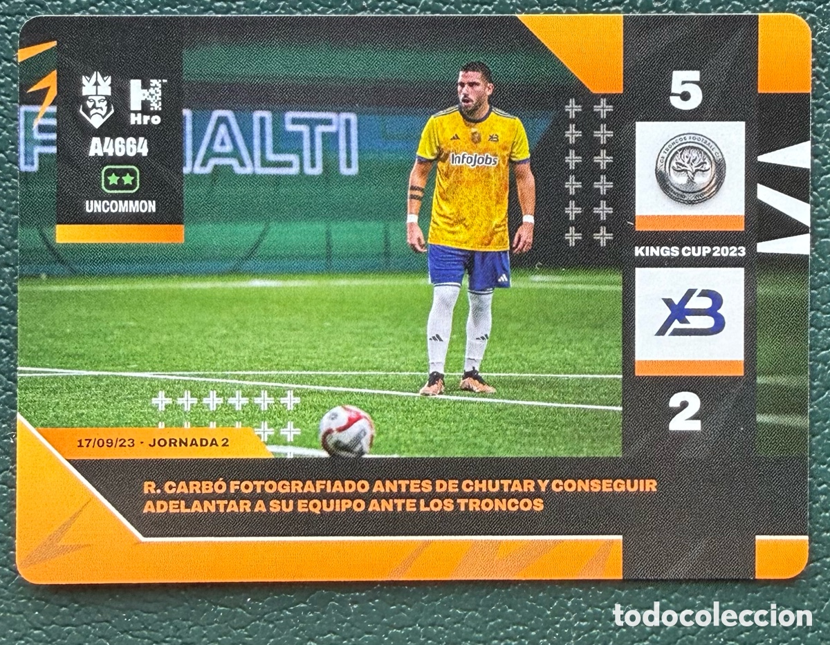 Cromos de f&uacute;tbol: A4664 ROGER CARBO XBUYER TEAM MOMENTOS CLAVE FICHA ALBUM KINGS LEAGUE INFOJOBS 2024 KOLEX