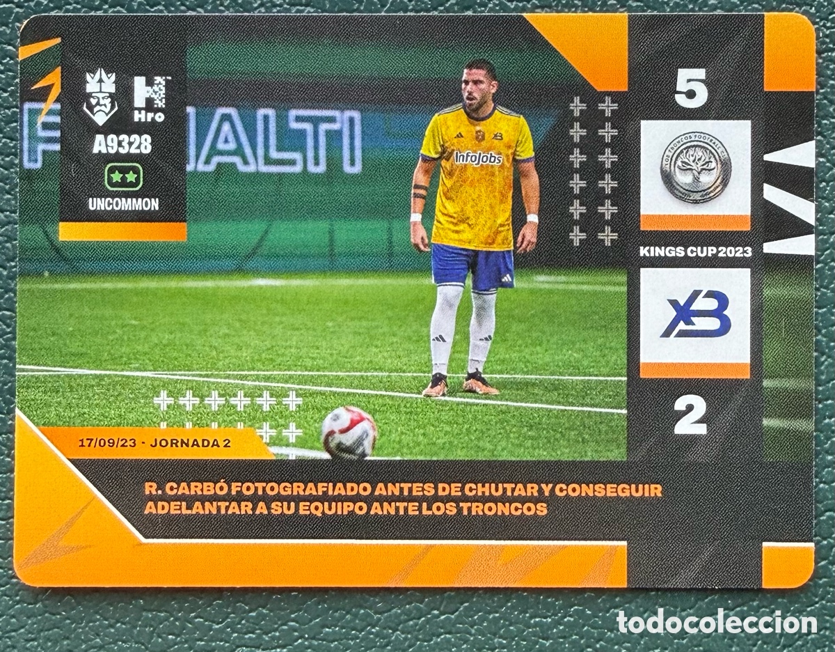 Cromos de Futebol: A9328 ROGER CARBO XBUYER TEAM MOMENTOS CLAVE FICHA ALBUM KINGS LEAGUE INFOJOBS 2024 KOLEX
