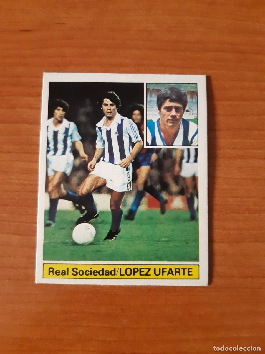 Football Stickers: L&oacute;pez Ufarte (Real Sociedad) Liga 81-82 ESTE. Nunca pegado, sin pegar