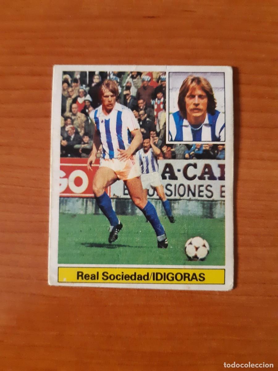 Football Stickers: Baja Id&iacute;goras (Real Sociedad) Liga 81-82 ESTE. Nunca pegado, sin pegar