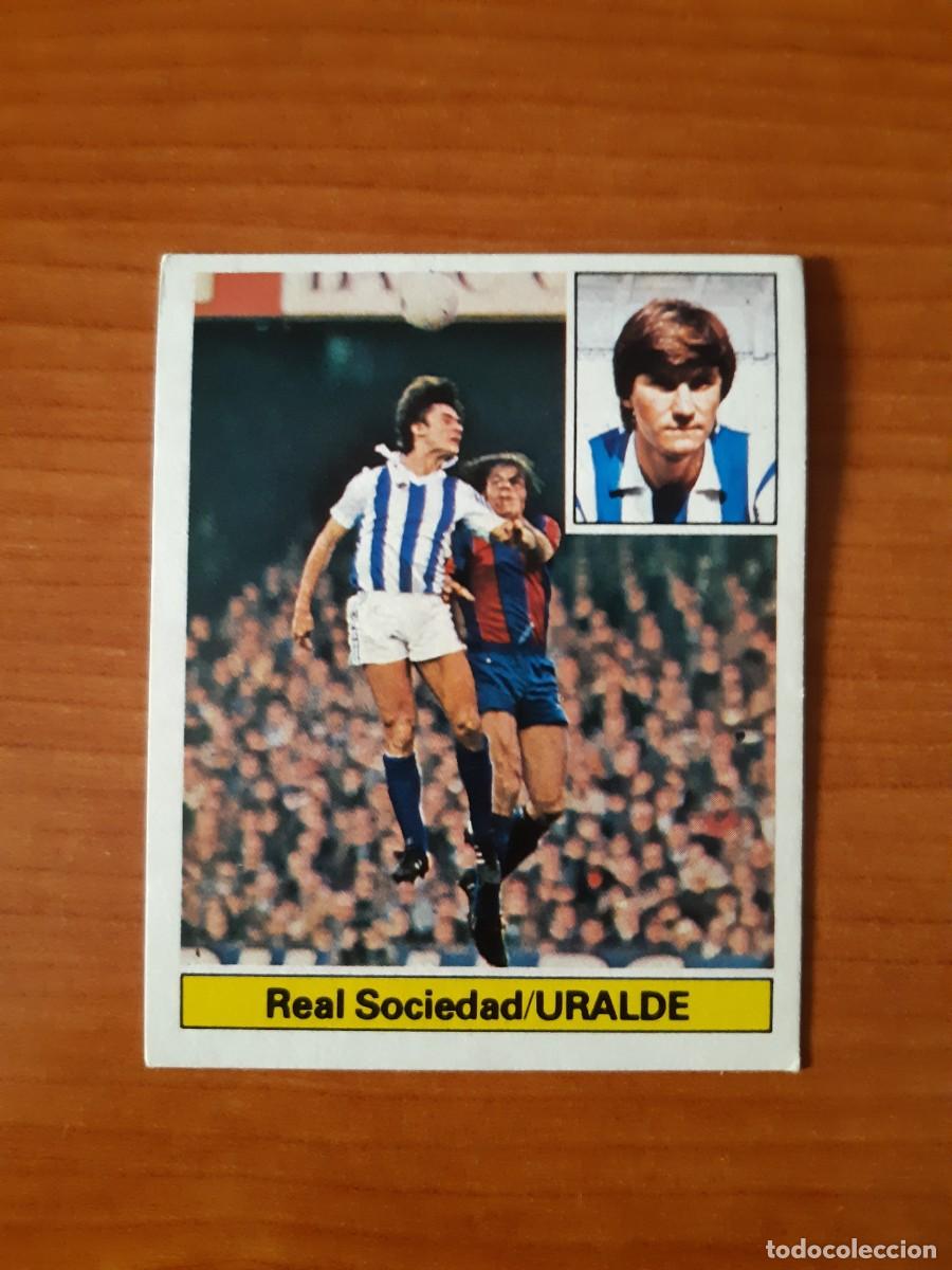 Football Stickers: Uralde (Real Sociedad) Liga 81-82 ESTE. Nunca pegado, sin pegar