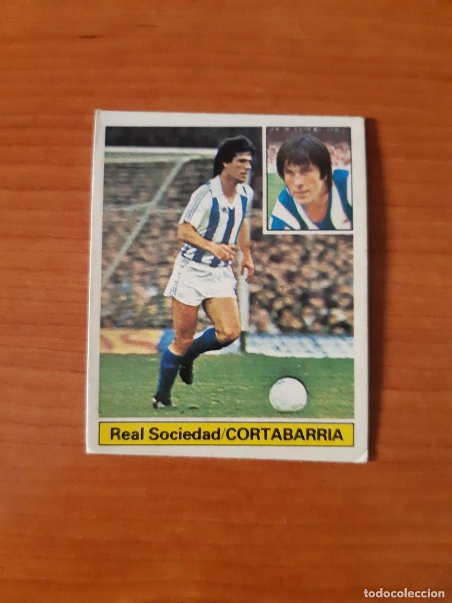 Football Stickers: Cortabarr&iacute;a (Real Sociedad) Liga 81-82 ESTE. Nunca pegado, sin pegar