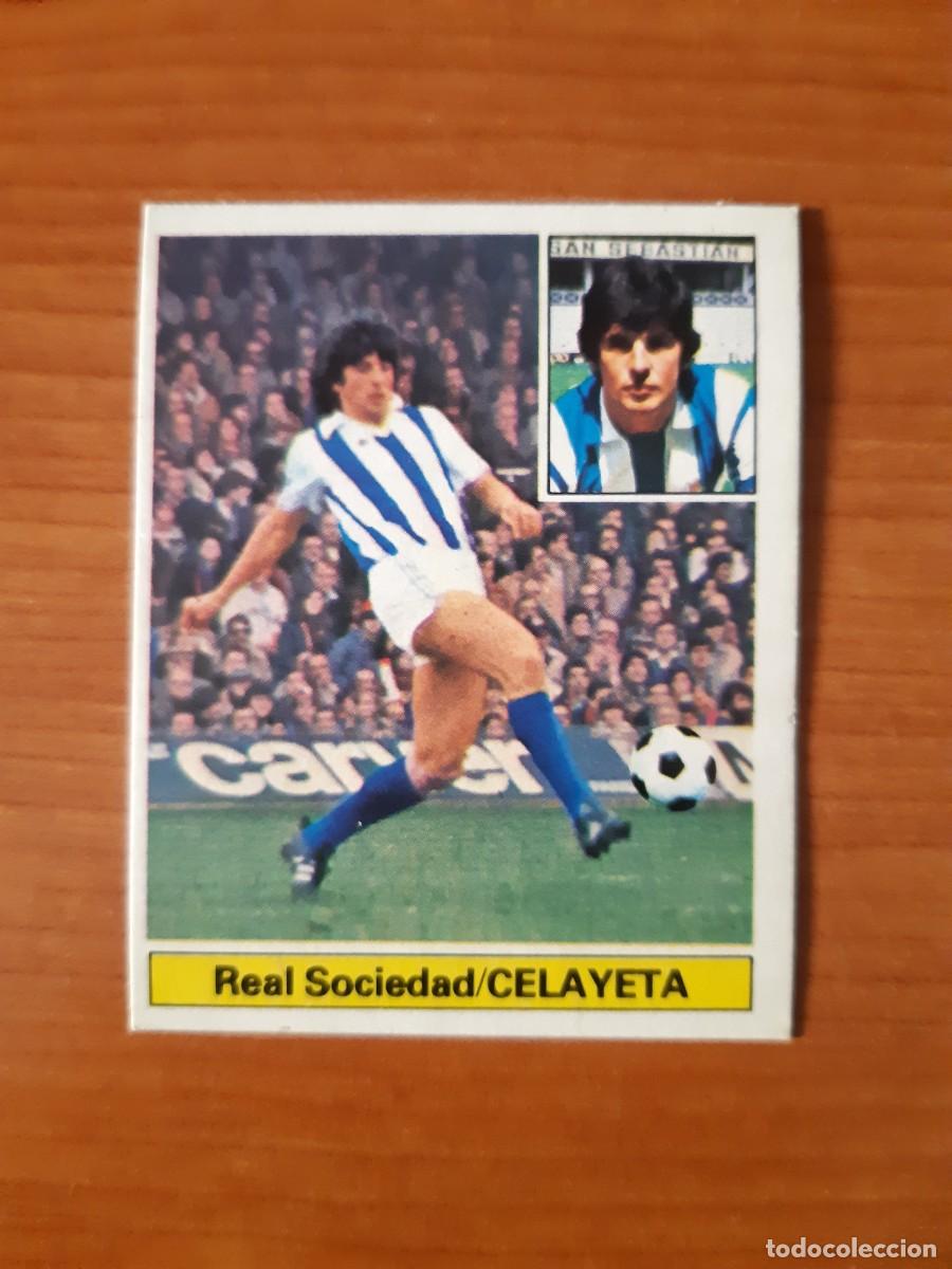 Cromos de f&uacute;tbol: Celayeta (Real Sociedad) Liga 81-82 ESTE. Nunca pegado, sin pegar
