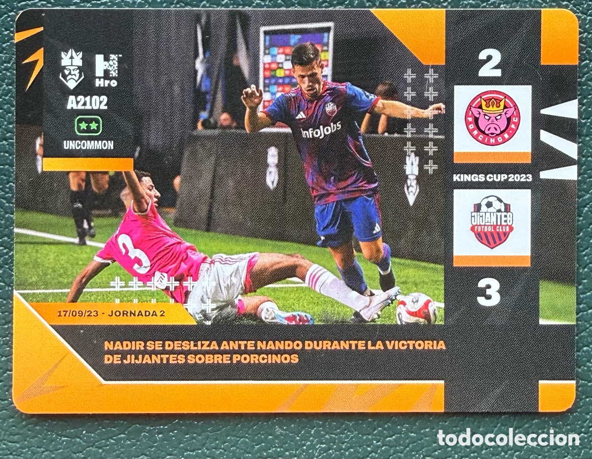 Cromos de Futebol: A2102 NADIR LOUAH PORCINOS FC MOMENTOS CLAVE FICHA ALBUM KINGS LEAGUE INFOJOBS 2024 KOLEX