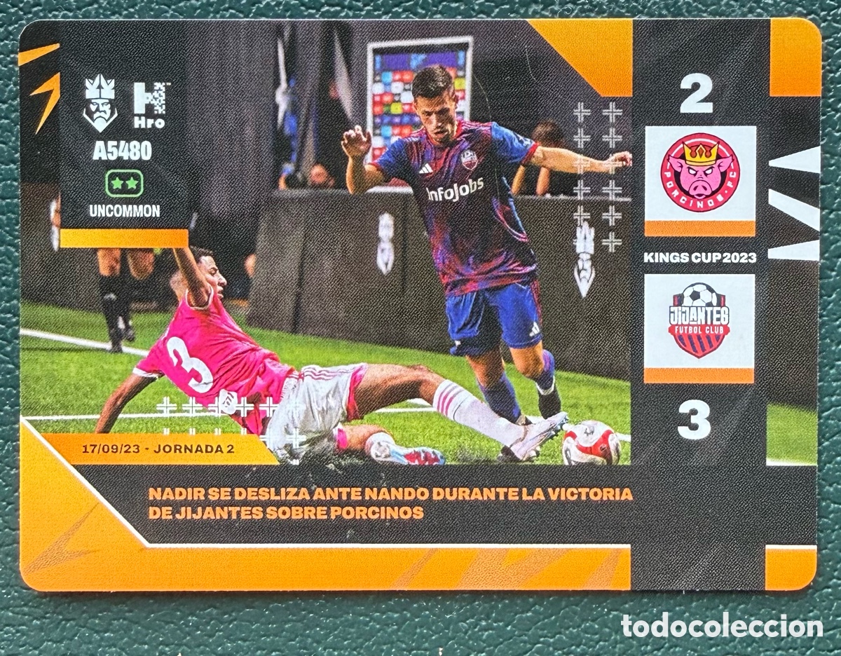 Cromos de Futebol: A5480 NADIR LOUAH PORCINOS FC MOMENTOS CLAVE FICHA ALBUM KINGS LEAGUE INFOJOBS 2024 KOLEX