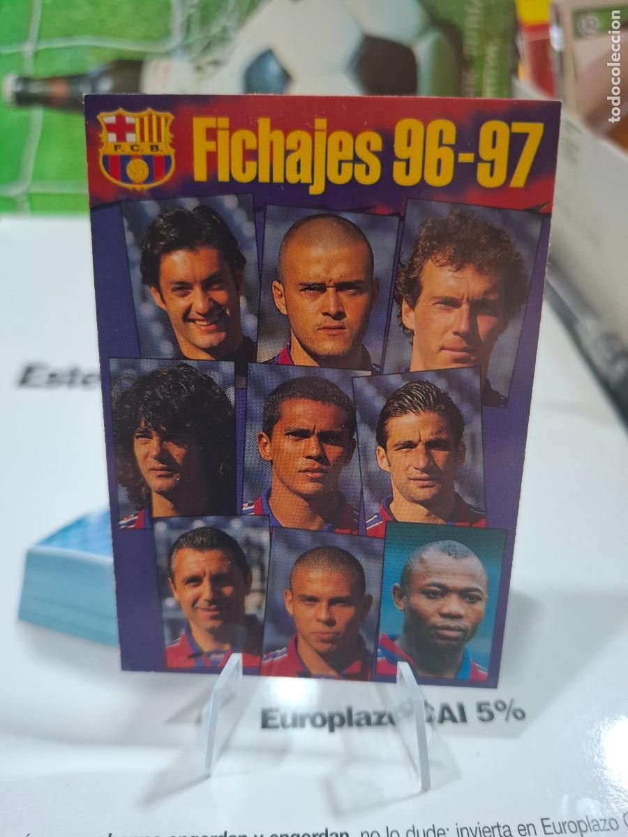 Cromos de Futebol: 10 RONALDO NAZARIO FICHAJES ROOKIE BARCELONA 1996 1997 CARDS PANINI LIGA 96 97
