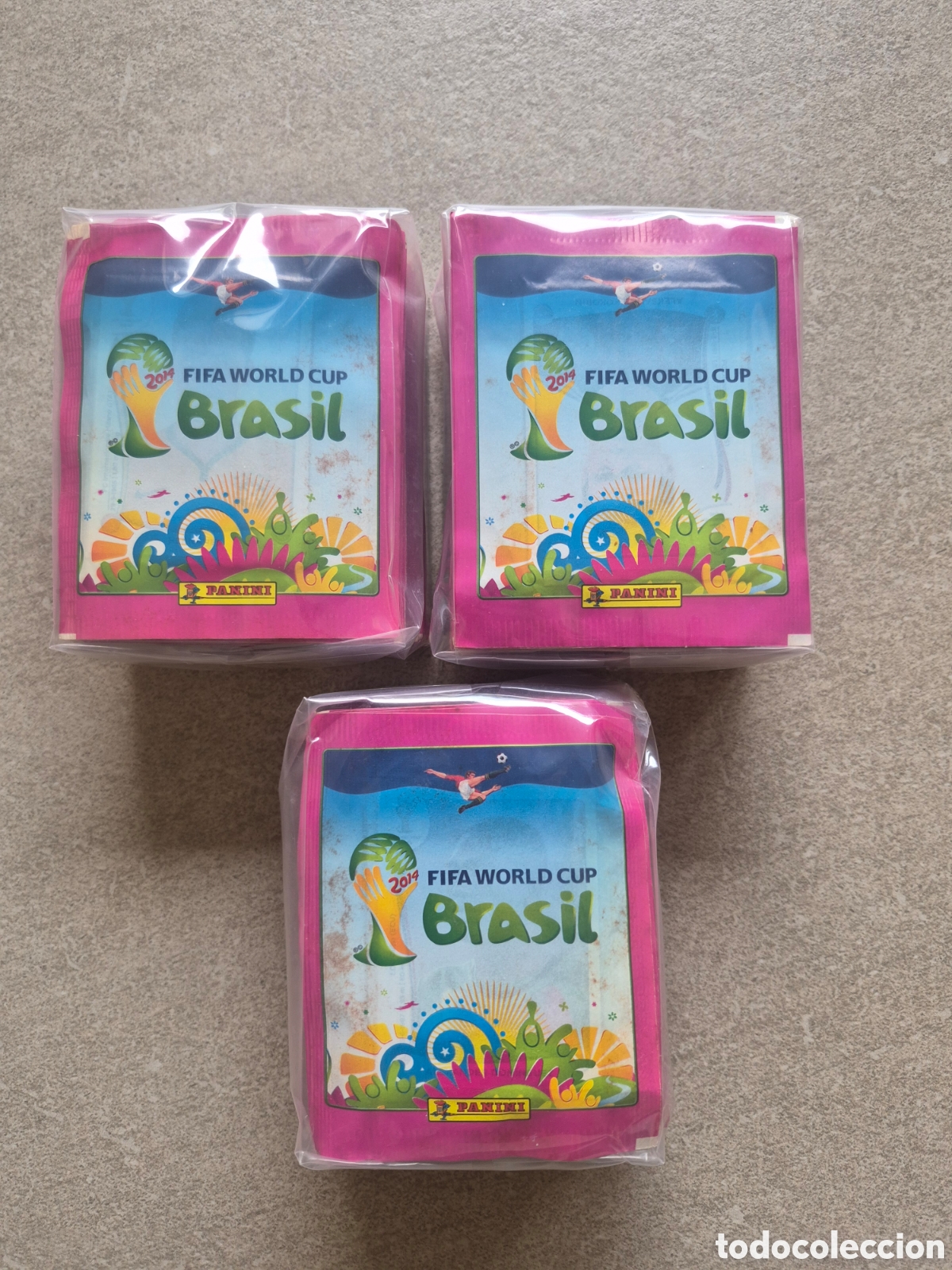 Cartes &agrave; collectionner de Football: Pack de 50 Sobres Panini Mundial Brasil 2014 &ndash; Originales y Cerrados