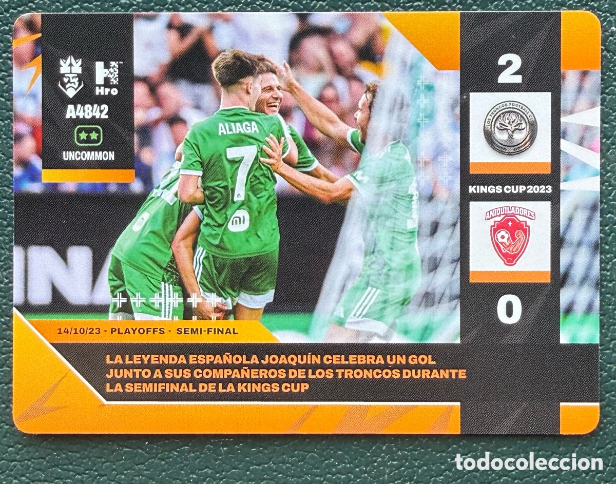 Cartes &agrave; collectionner de Football: A4842 JOAQUIN LOS TRONCOS FC MOMENTOS CLAVE FICHA ALBUM KINGS LEAGUE INFOJOBS 2024 KOLEX