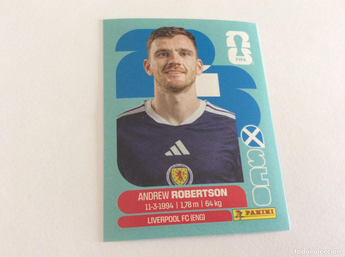 Cromos de f&uacute;tbol: SCO6 SCO 6 Andrew Robertson Escocia Sticker Cromo FIFA World Cup 2026 26 Panini Mundial