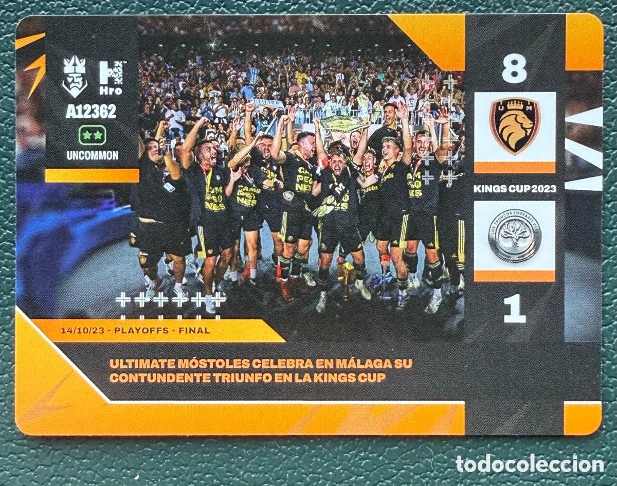 Cromos de f&uacute;tbol: A12362 CELEBRACION ULTIMATE MOSTOLES MOMENTOS CLAVE FICHA ALBUM KINGS LEAGUE INFOJOBS 2024 KOLEX
