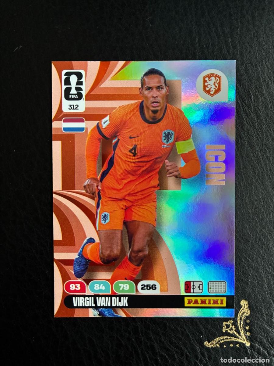 Cromos de f&uacute;tbol: 312 VIRGIL VAN DIJK ICON HOLANDA FIFA WORLD CUP ADRENALYN MUNDIAL 2026 26 PANINI