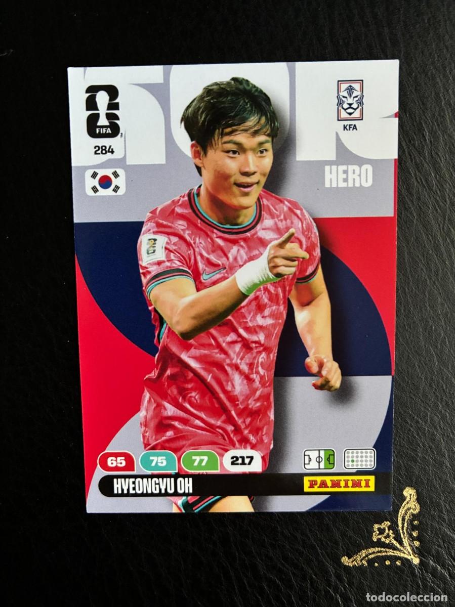 Cromos de f&uacute;tbol: 284 HYEONGYU OH COREA DEL SUR FIFA WORLD CUP ADRENALYN MUNDIAL 2026 26 PANINI