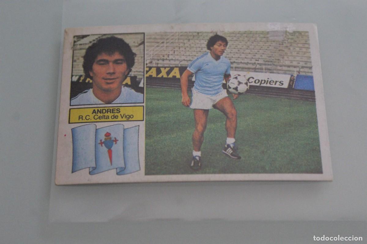Cromos de f&uacute;tbol: ESTE 82 83 ANDR&Eacute;S VERSI&Oacute;N SIN PINTAR RECUPERADO DE &Aacute;LBUM