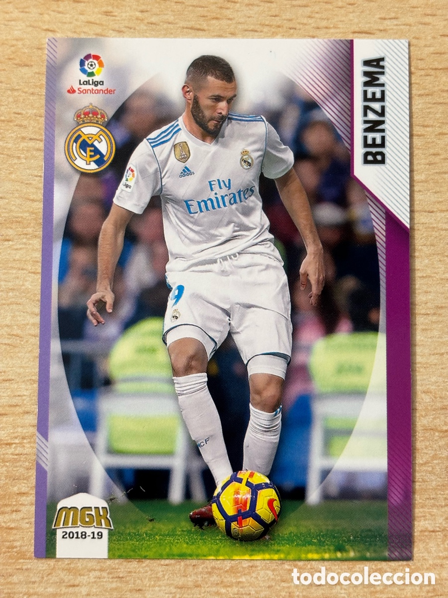Cromos de f&uacute;tbol: # 371 Benzema Real Madrid Megacracks 2018-19